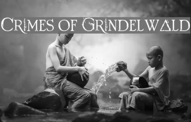 Crimes of Grindelwald Font examples