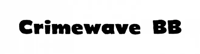 Crimewave BB  font caratteri gratis