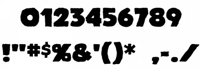 Crimewave BB Font OTHER CHARS