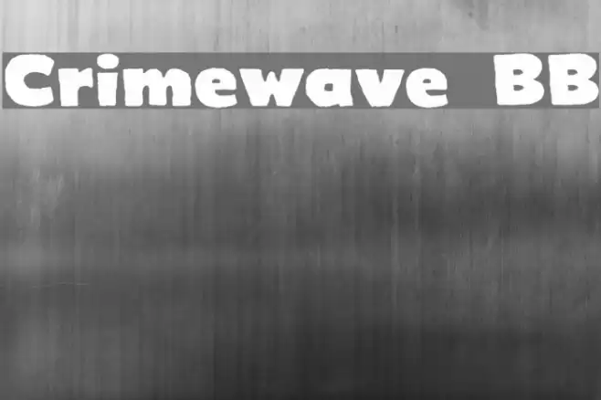 Crimewave BB Font examples