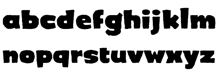 Crimewave BB Font LOWERCASE