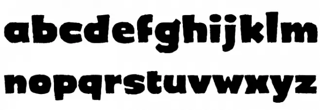 Crimewave BB फ़ॉन्ट लोअरकेस