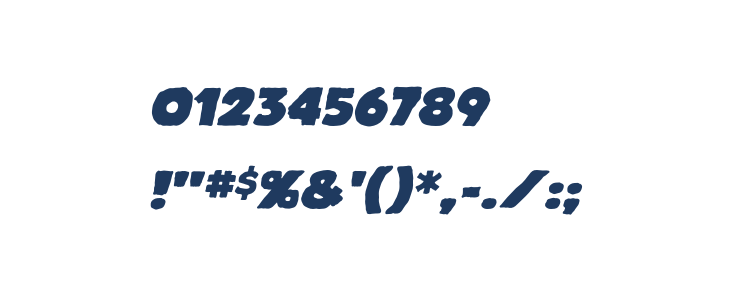 CrimewaveBB-Italic Other Characters