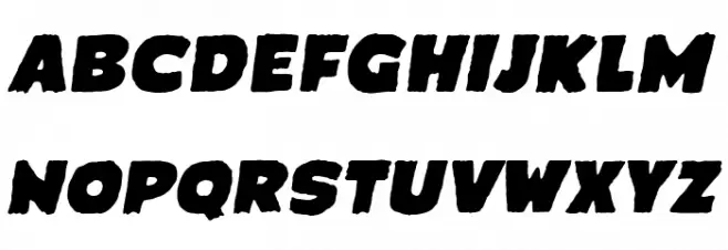 CrimewaveBB-Italic Fonte MAIÚSCULAS
