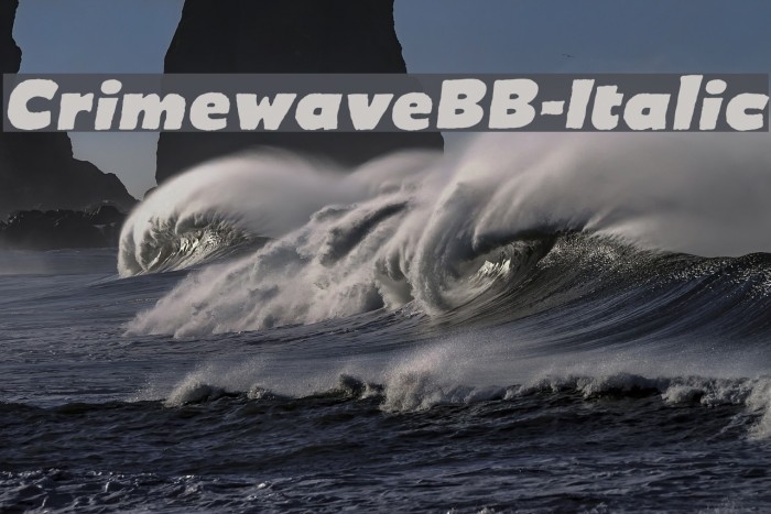 CrimewaveBB-Italic Example 2