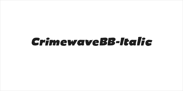 CrimewaveBB-Italic Logo