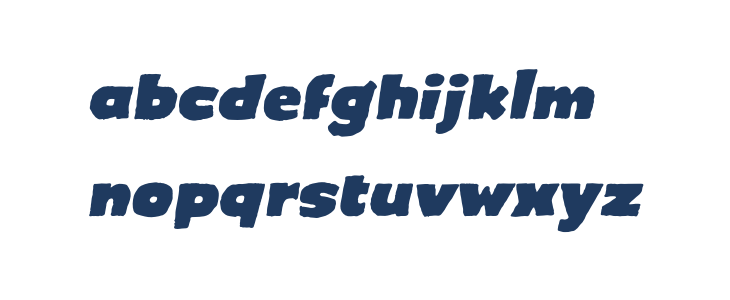 CrimewaveBB-Italic Lowercase