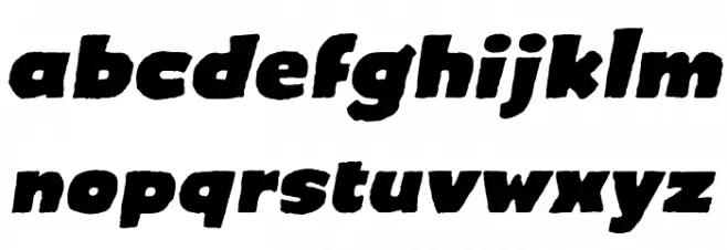 CrimewaveBB-Italic Fonte MINÚSCULAS