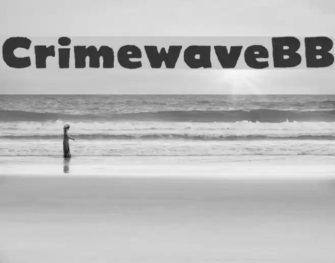 CrimewaveBB Font examples