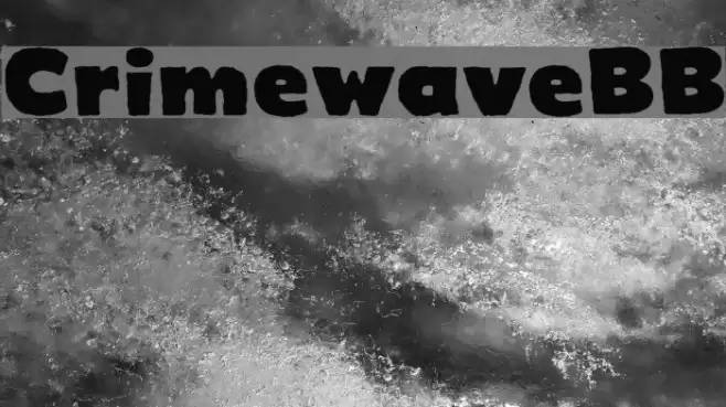 CrimewaveBB Font examples