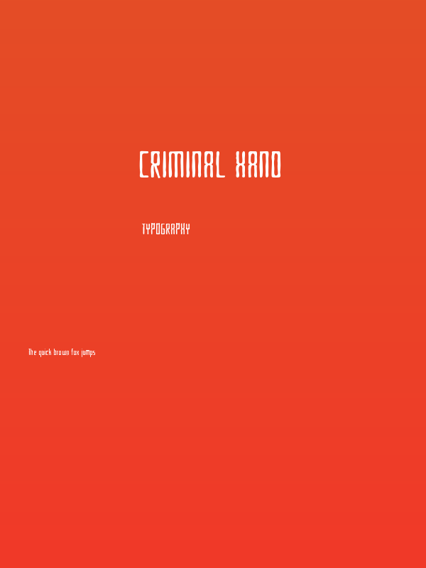 Criminal Hand Poster