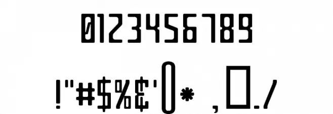 Criminal Narrow Font OTHER CHARS