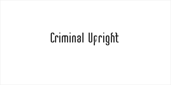 Criminal Upright Logo