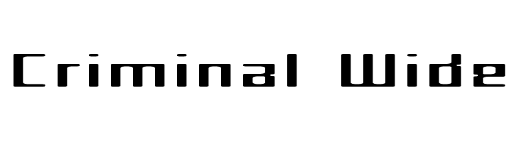 Criminal Wide  لخطوط تنزيل