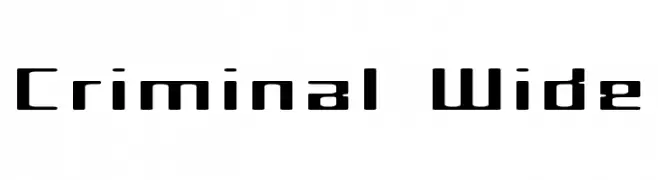 Criminal Wide  baixar fontes gratis