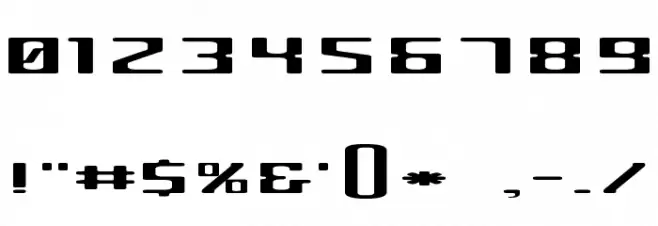 Criminal Wide Font OTHER CHARS