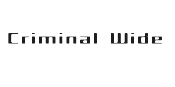 Criminal Wide Logo