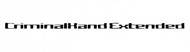 CriminalHand Extended  baixar fontes gratis