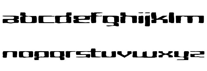 CriminalHand Extended Font LOWERCASE