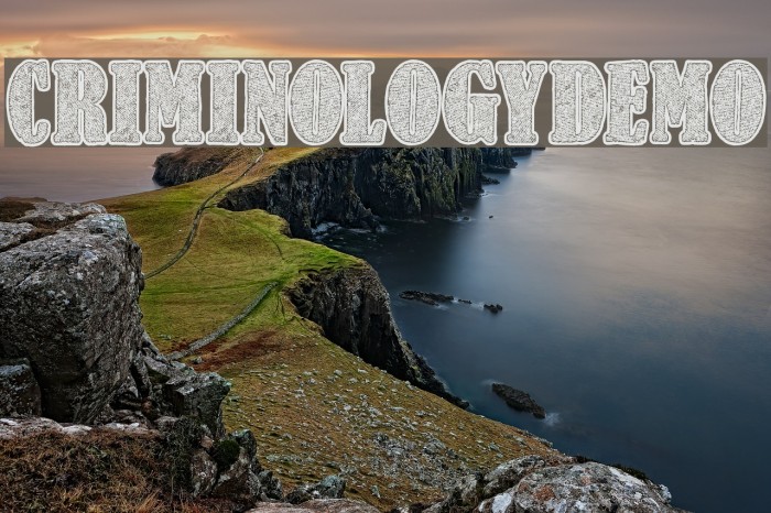 CriminologyDemo Example 2