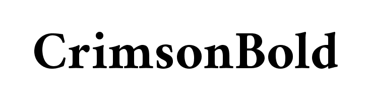 Crimson Bold Font