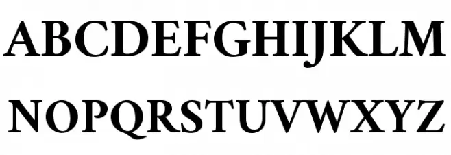 Crimson Bold フォント 大文字