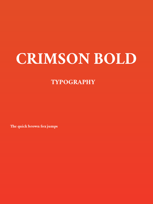 Crimson Bold Poster