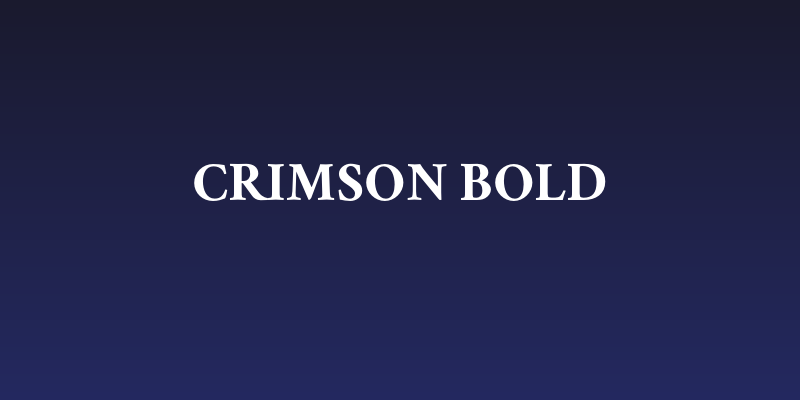 Crimson Bold Social Header