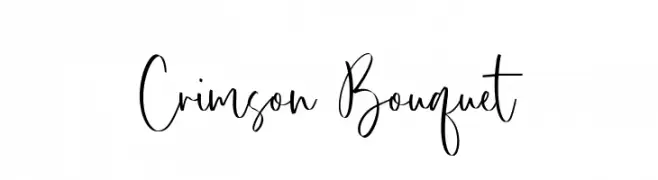 Crimson Bouquet  Frei Schriftart Herunterladen