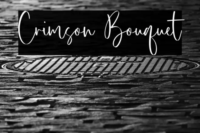 Crimson Bouquet Font examples