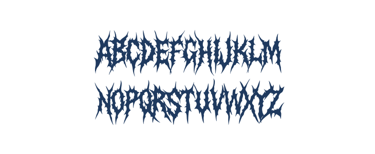 Crimson Curse Regular Uppercase