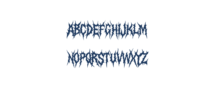 Crimson Curse Regular Lowercase