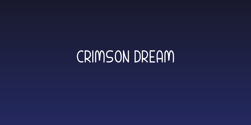 Crimson Dream Social Header