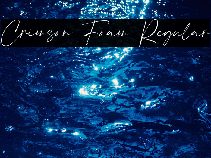 Crimson Foam Regular Example 2