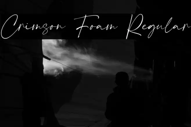 Crimson Foam Regular Font examples