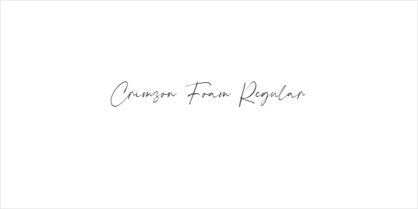 Crimson Foam Regular Logo