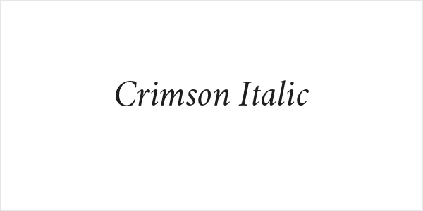 Crimson Italic Logo