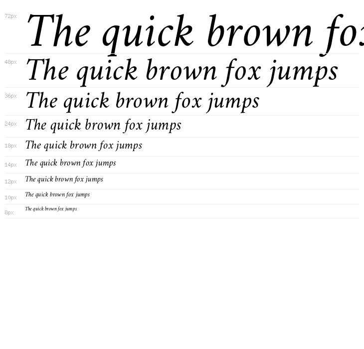 Crimson Italic Waterfall