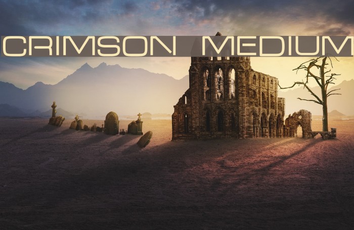 Crimson Medium Font examples