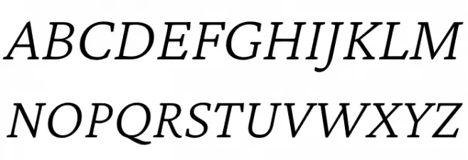 Crimson Pro ExtraLight Italic Font Litere mari