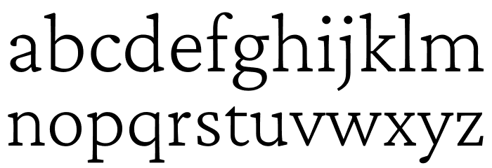Crimson Pro ExtraLight Font LOWERCASE