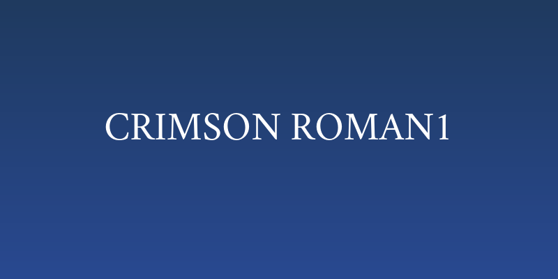 Crimson Roman1 Social Header