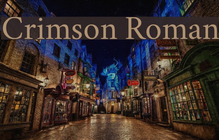 Crimson Roman Font examples