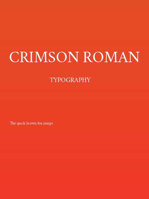 Crimson Roman Poster