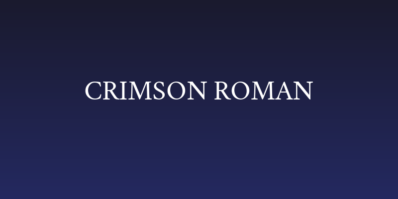 Crimson Roman Social Header