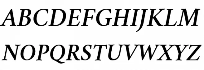 Crimson Semibold Italic 字体 大写