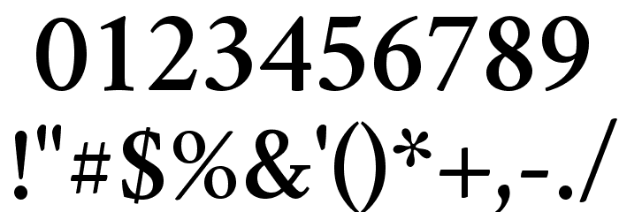 Crimson Semibold Font OTHER CHARS