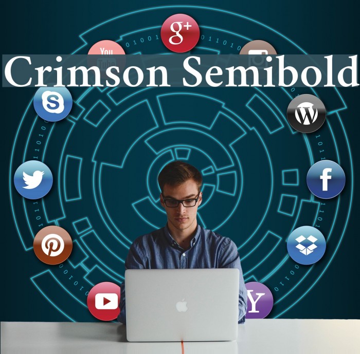 Crimson Semibold Font examples