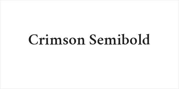 Crimson Semibold Logo