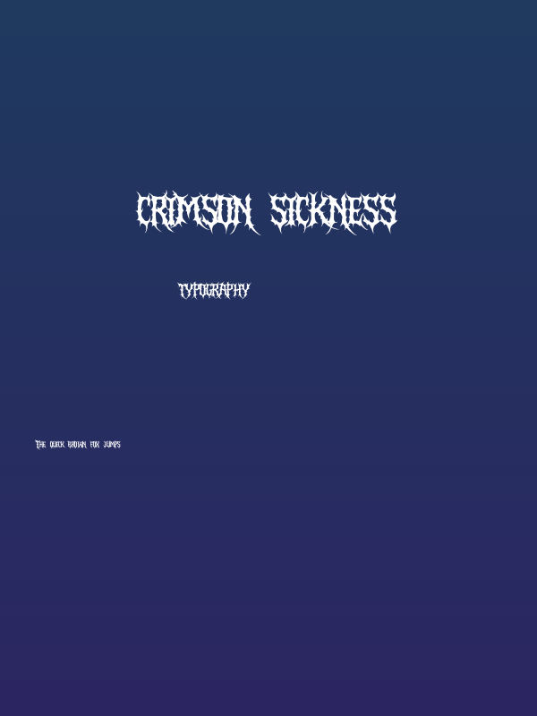 Crimson Sickness Poster